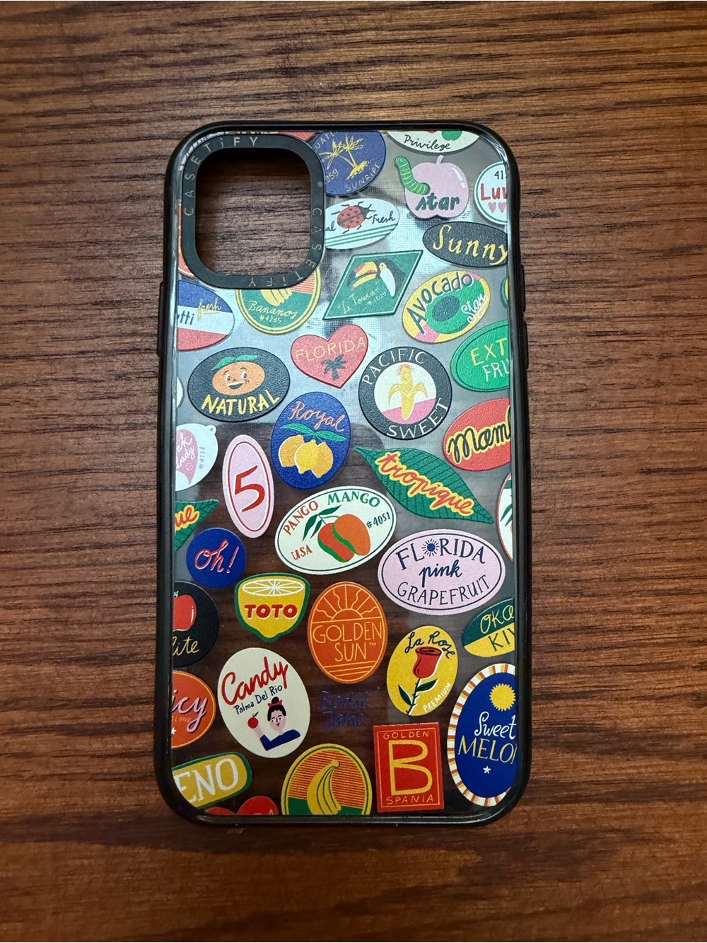 Casetify Multicolor Sticker-Style iPhone Case - Red, Yellow, Green, Blue, Pink